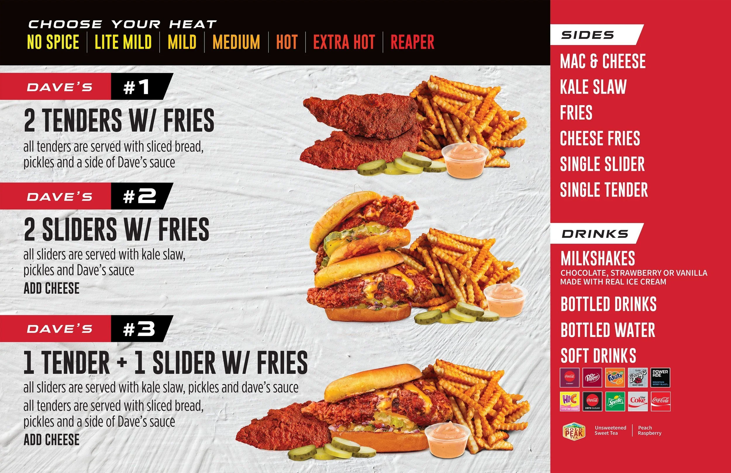 Dave's Hot Chicken Dave's Hot Chicken Menu With Prices