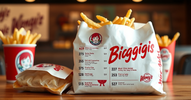 Wendy’s Biggie Bag Menu With Prices For 2026