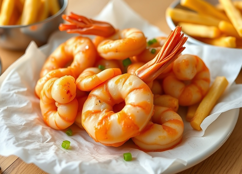 What types of shrimp does Popeyes offer on the menu?
